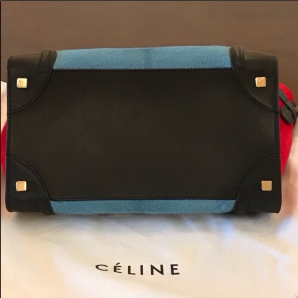 🌺✨Celine Pony Hair Tricolor Luggage Bag✨🌺 - Picture 6 of 9